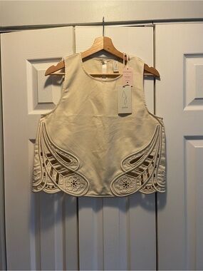 Joie sleeveless top with cutout details size Small